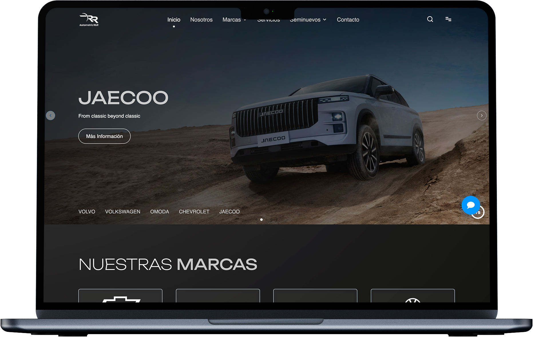 Sitio web después del rediseño de MFranyutti