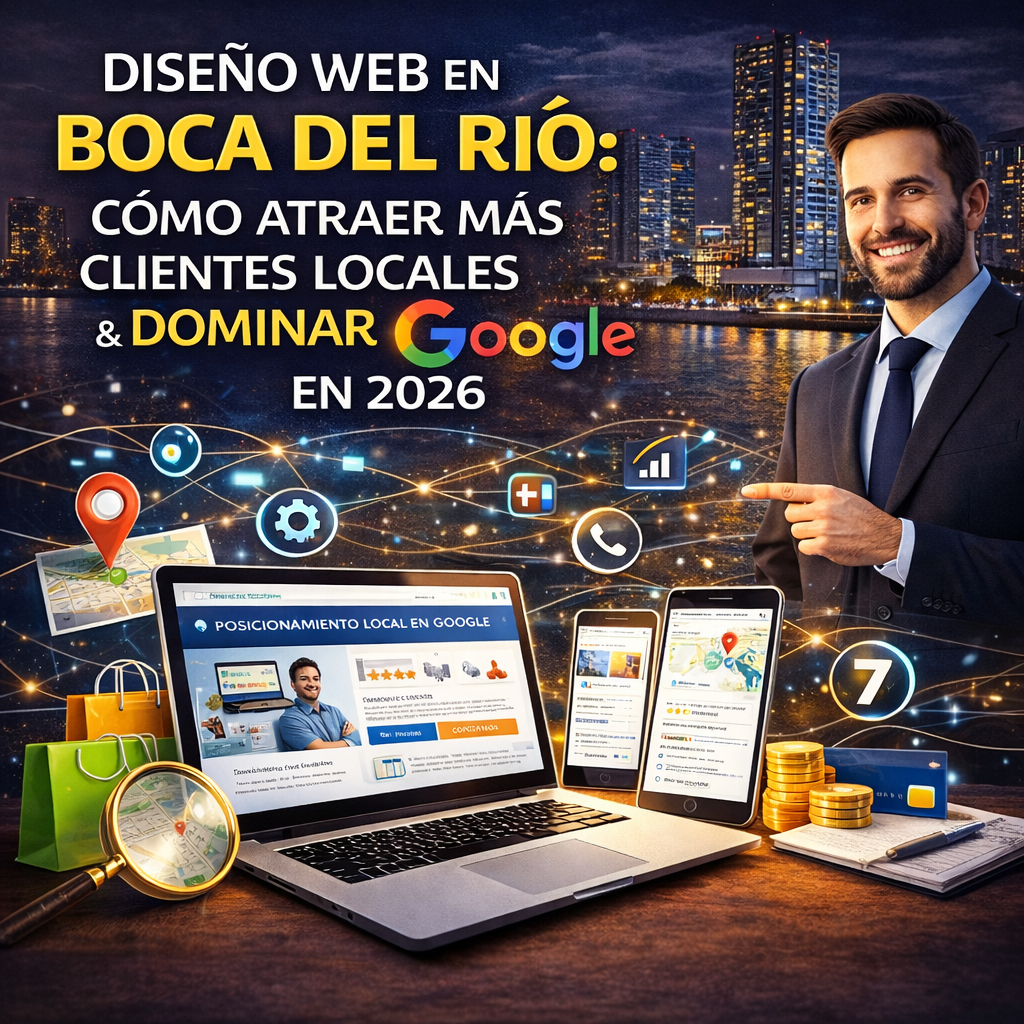 Diseño web en Boca del Río: cómo atraer más clientes locales y dominar Google en 2026